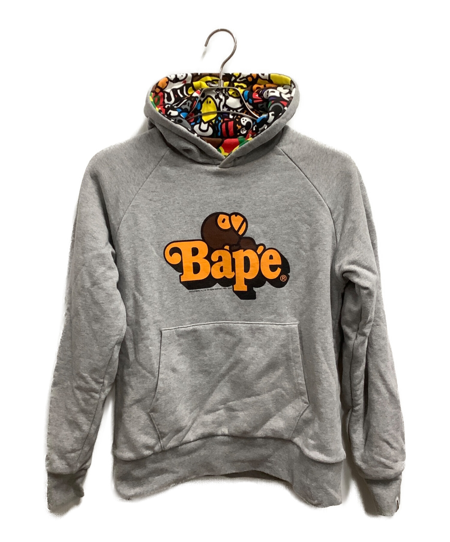 A BATHING APE アベイシングエイプ パーカー フーディー グレー 中古・古着通販】A BATHING APE (アベイシングエイプ) パーカー グレー