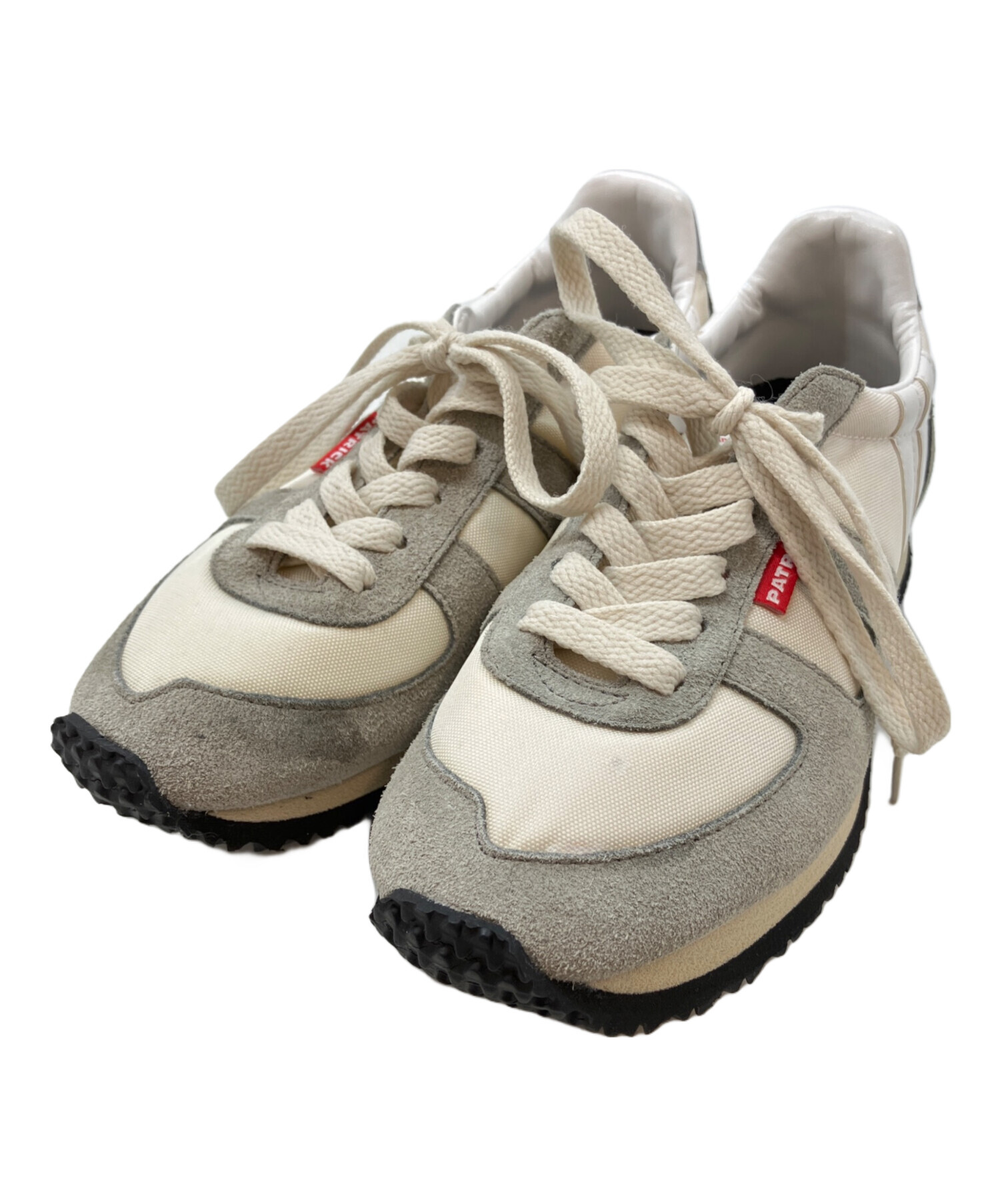 PATRICK スニーカー ベージュ39サイズ 中古・古着通販】PATRICK (パトリック) スニーカー ベージュ×グレー
