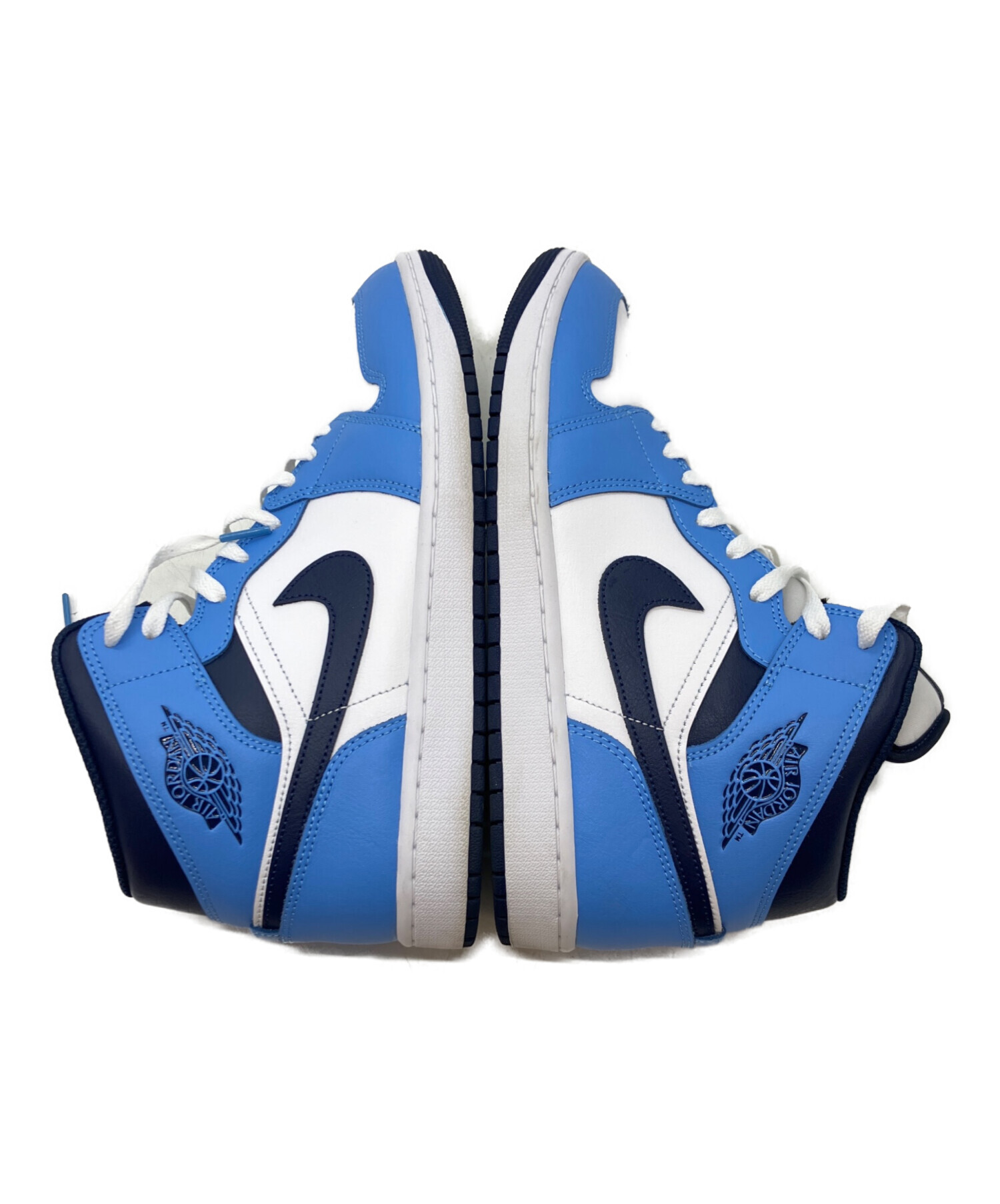 中古・古着通販】NIKE (ナイキ) ハイカットスニーカー ブルー×ネイビー