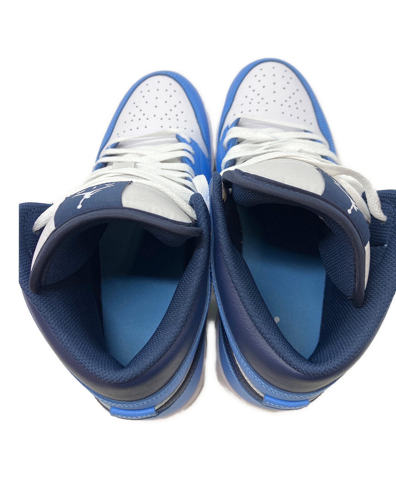 中古・古着通販】NIKE (ナイキ) ハイカットスニーカー ブルー×ネイビー