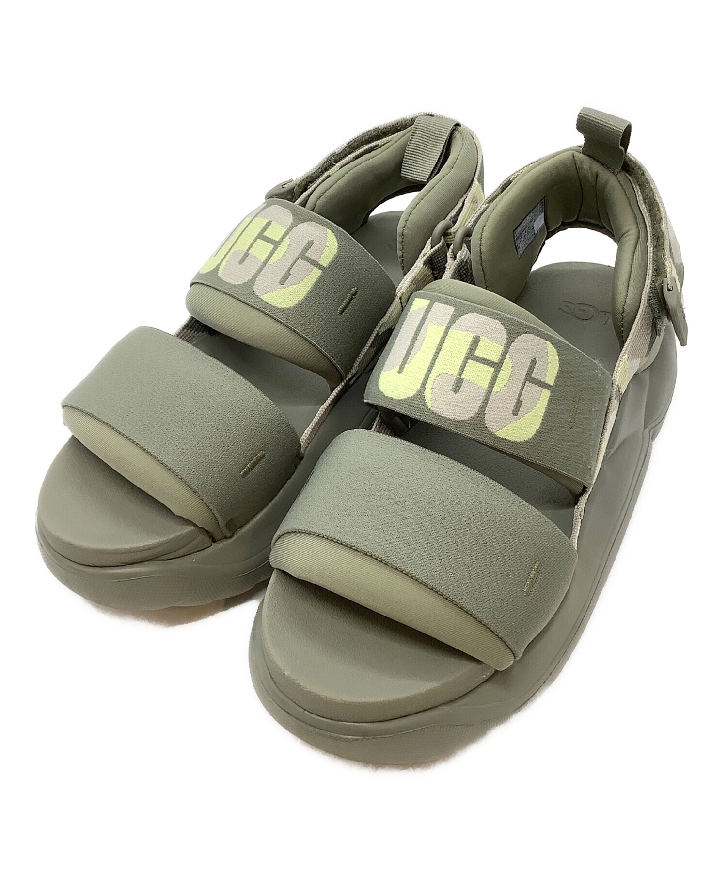 新品未使用 UGG コンフォートサンダル オリーブ サンダル 中古・古着通販】UGG (アグ) サンダル オリーブ サイズ:23.5cm