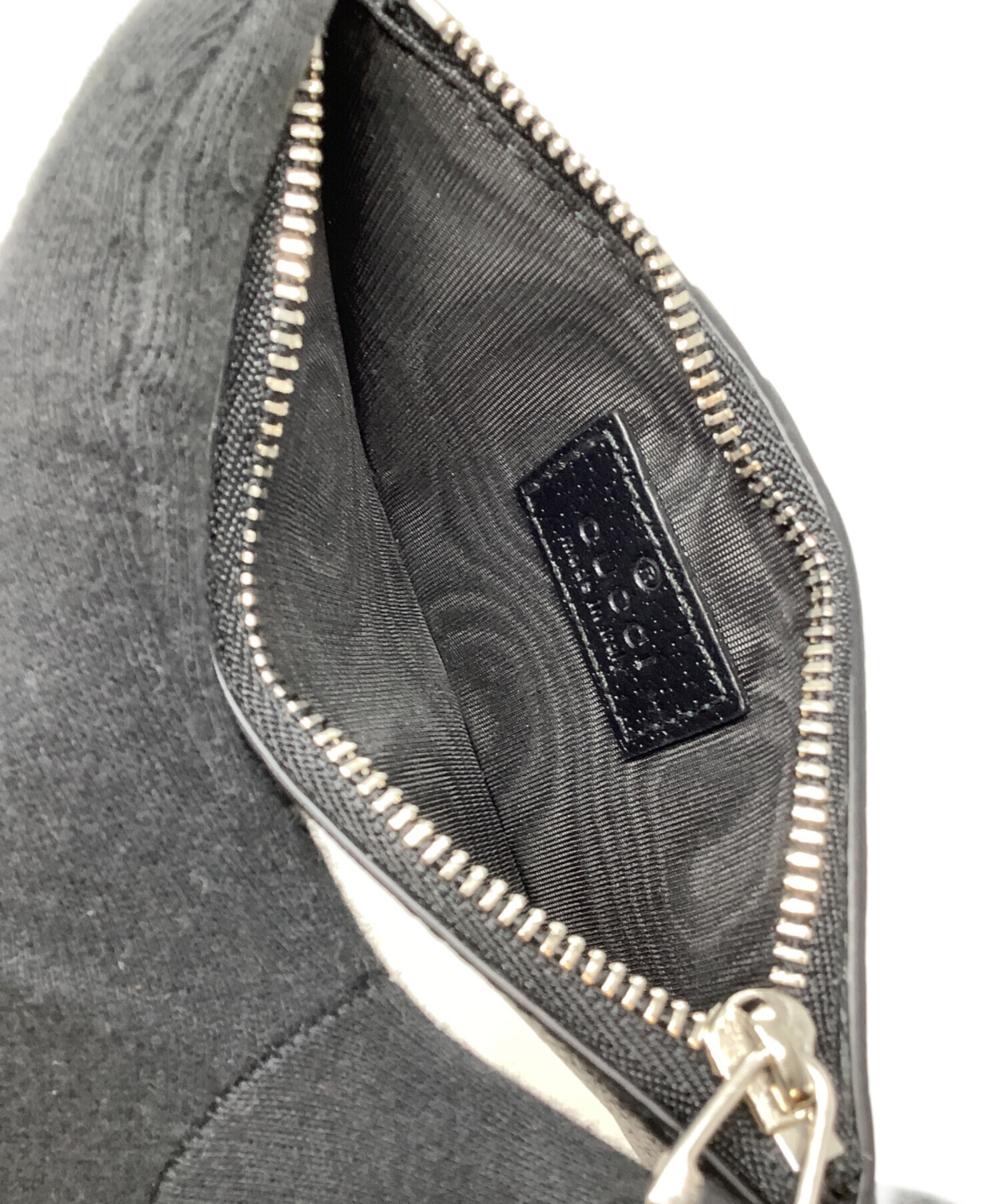 中古・古着通販】GUCCI (グッチ) ジップカードケース ブラック