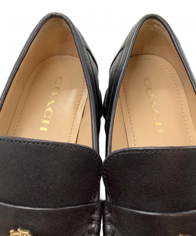 中古・古着通販】COACH (コーチ) ローファー ブラック サイズ:24