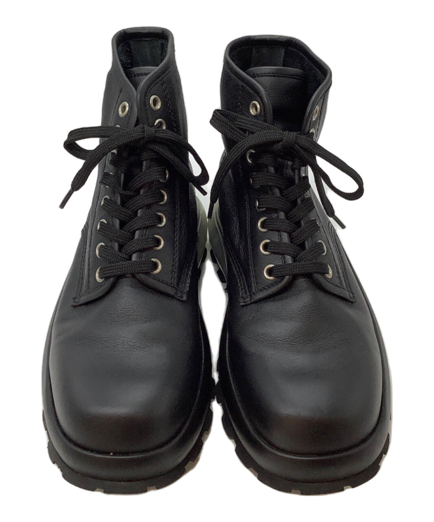 JIL SANDER ジルサンダーレザーレースアップブーツ 40 中古・古着通販】JIL SANDER (ジルサンダー) レースアップブーツ