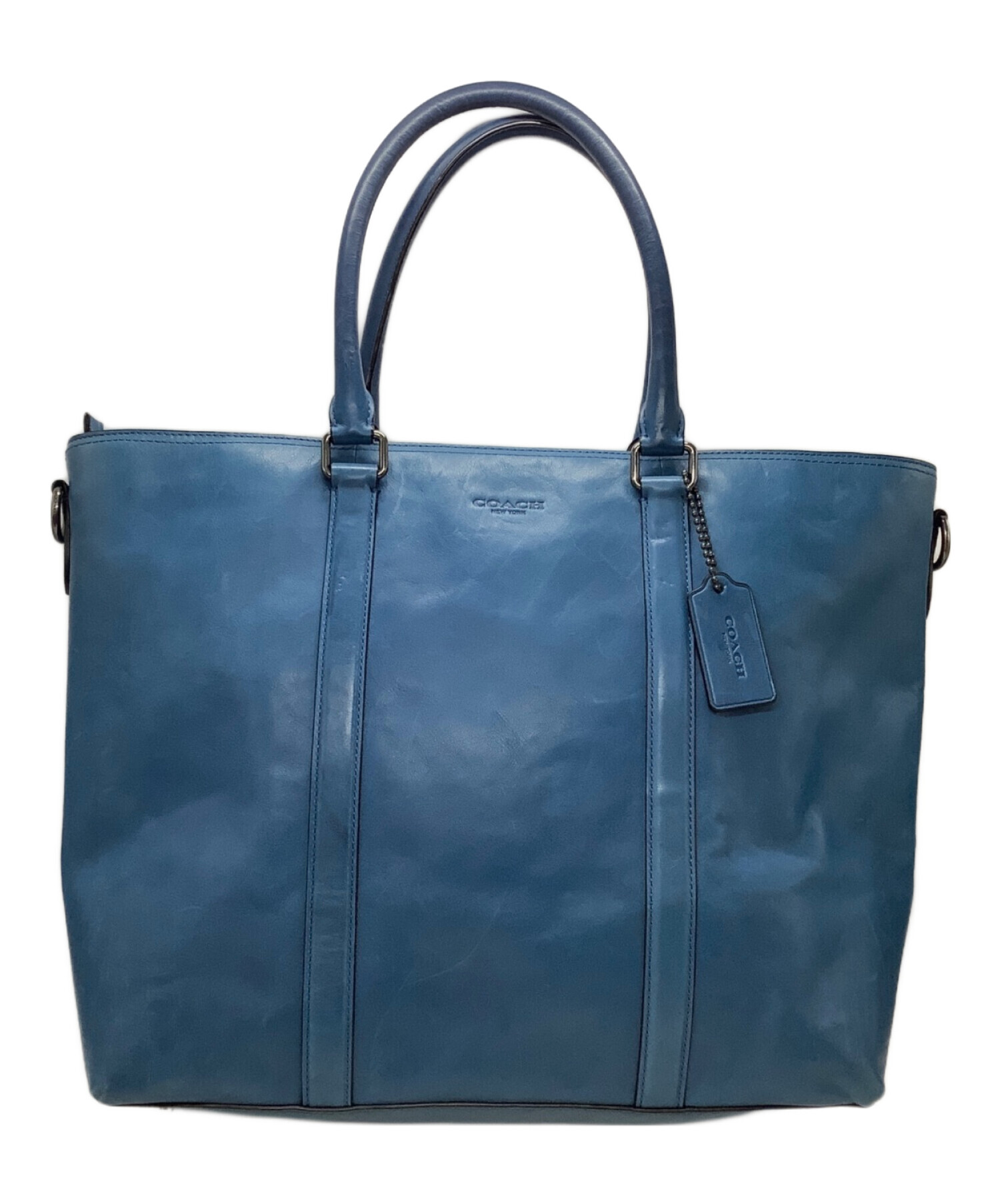 COACHトートバッグ　新品未使用品 中古・古着通販】COACH (コーチ) トートバッグ ブルー｜ブランド・古着