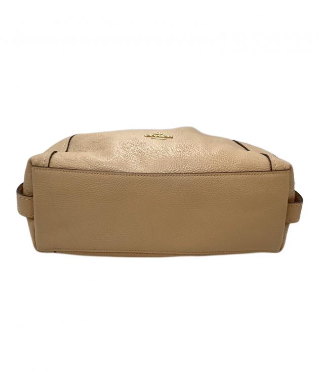 COACH ハンドバッグ 2way ショルダー ベージュ 中古・古着通販】COACH (コーチ) 2WAYショルダーバッグ ベージュ