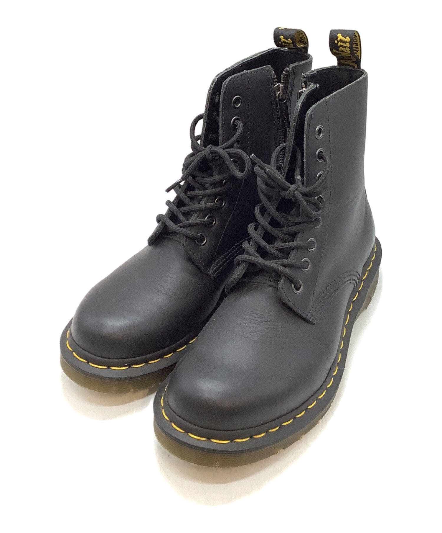 【タグなし未使用】Dr. Martens ブラックレザー　ブーツ8ホール UK6 中古・古着通販】Dr.Martens (ドクターマーチン) 8ホールブーツ