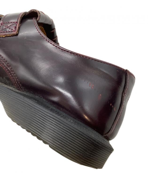 Dr. Martens ブラックレザーシューズ ダブルストラッ 25cm、UK6 中古・古着通販】Dr.Martens (ドクターマーチン) ダブルモンク