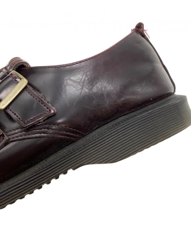 Dr. Martens ブラックレザーシューズ ダブルストラッ 25cm、UK6 中古・古着通販】Dr.Martens (ドクターマーチン) ダブルモンク
