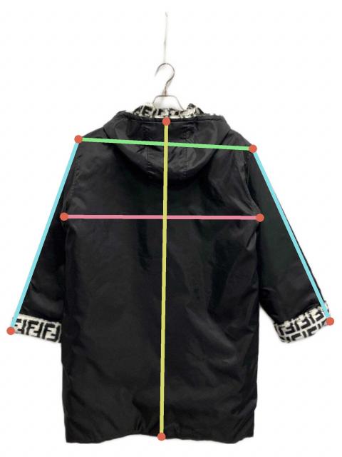 中古・古着通販】FENDI (フェンディ) ダッフルコート ブラック サイズ