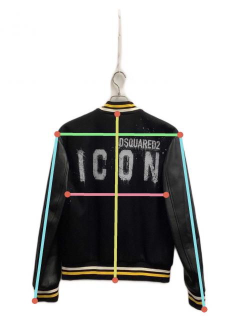 中古・古着通販】DSQUARED2 (ディースクエアード) スタジャン ブラック
