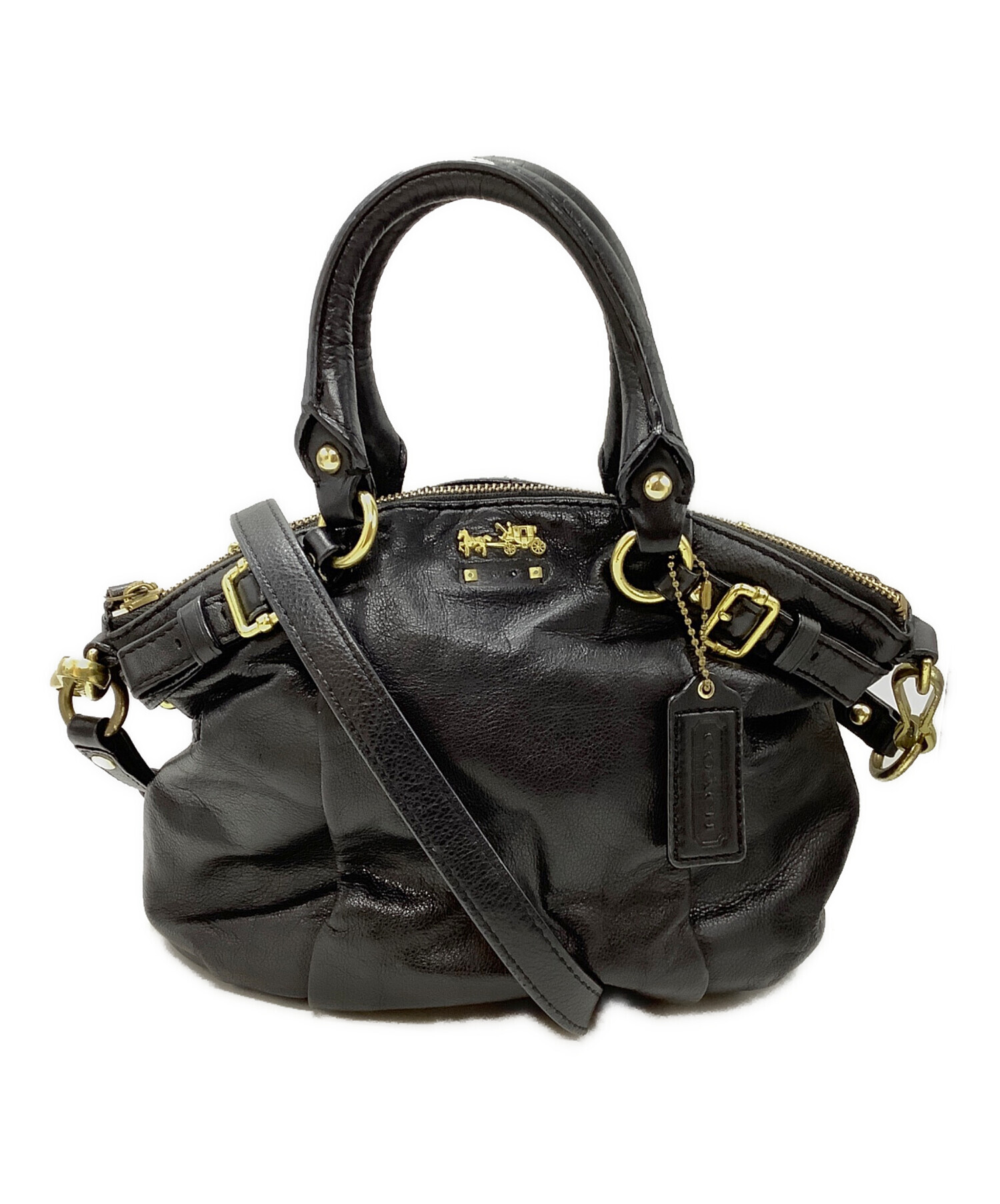 中古・古着通販】COACH (コーチ) ハンドバッグ ブラック｜ブランド 