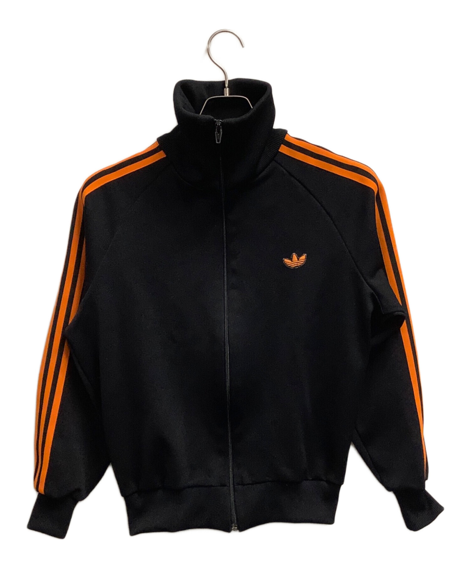 80s トラックジャケット アディダス オレンジ×ブラック 中古・古着通販】adidas (アディダス) トラックジャケット ブラック