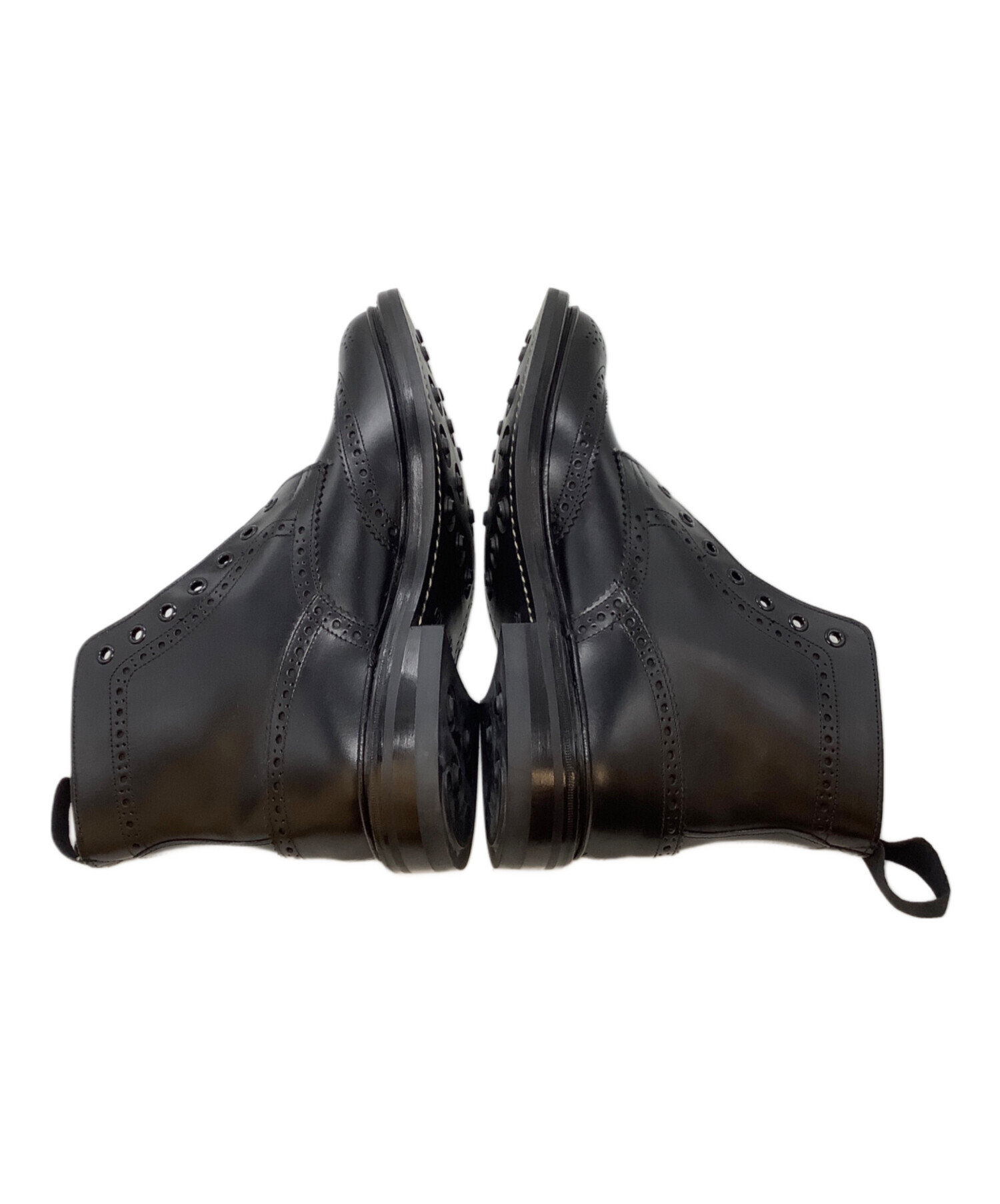 Tricker's ウィングチップ レースアップブーツ ブラック 中古・古着通販】Tricker's (トリッカーズ) ウィングチップブーツ