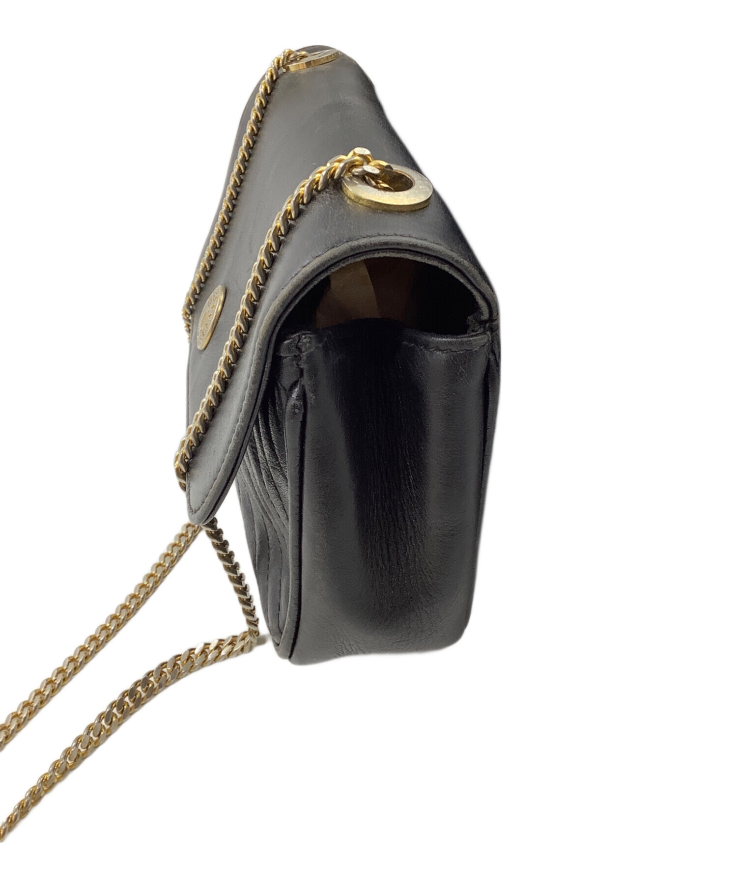 中古・古着通販】CELINE (セリーヌ) キルティングレザーチェーン