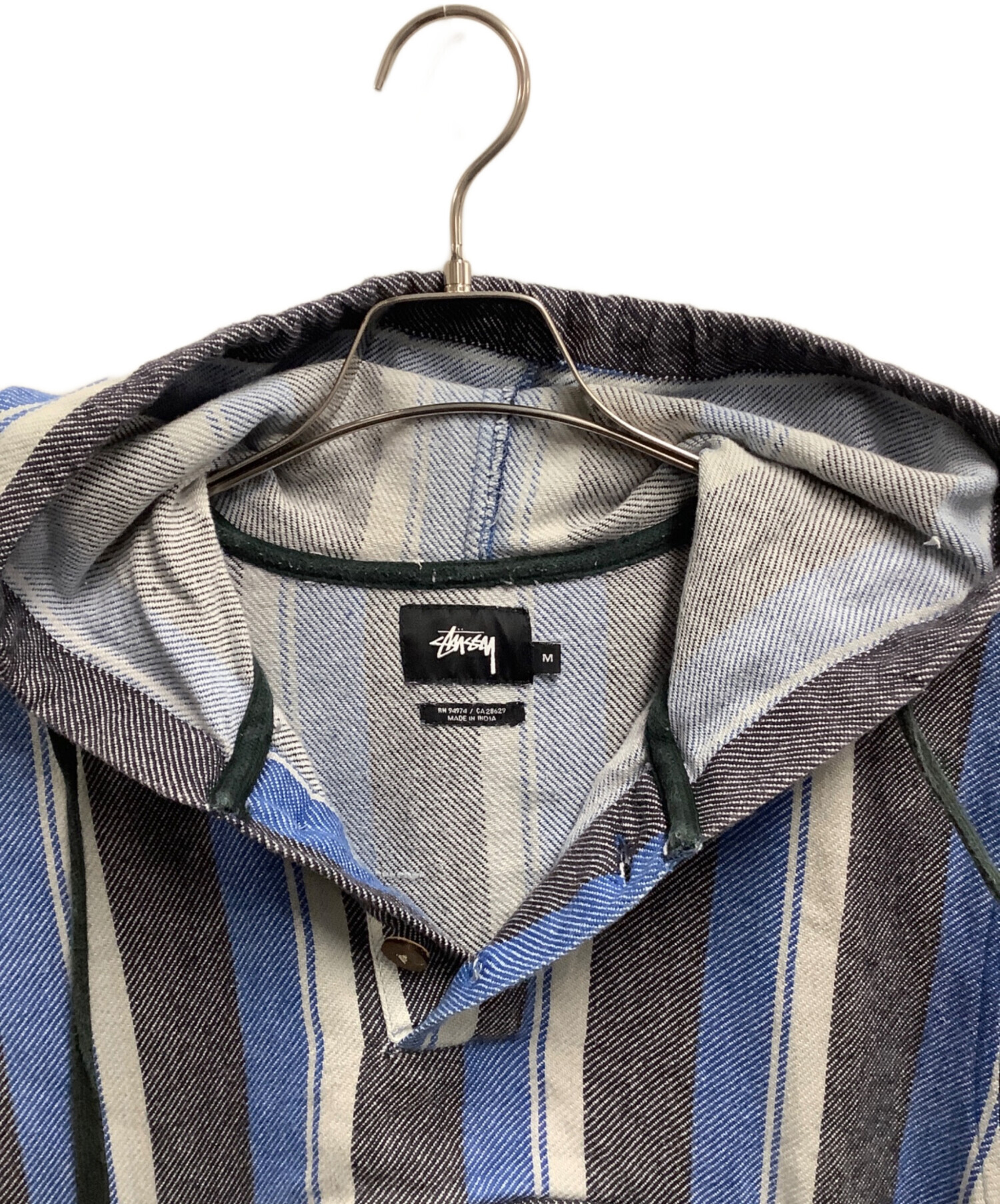 中古・古着通販】stussy (ステューシー) メキシカンパーカー ブルー
