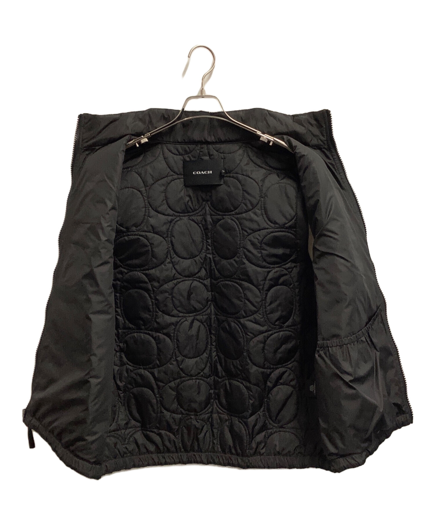 中古・古着通販】COACH (コーチ) シグネチャーベスト ブラック サイズ