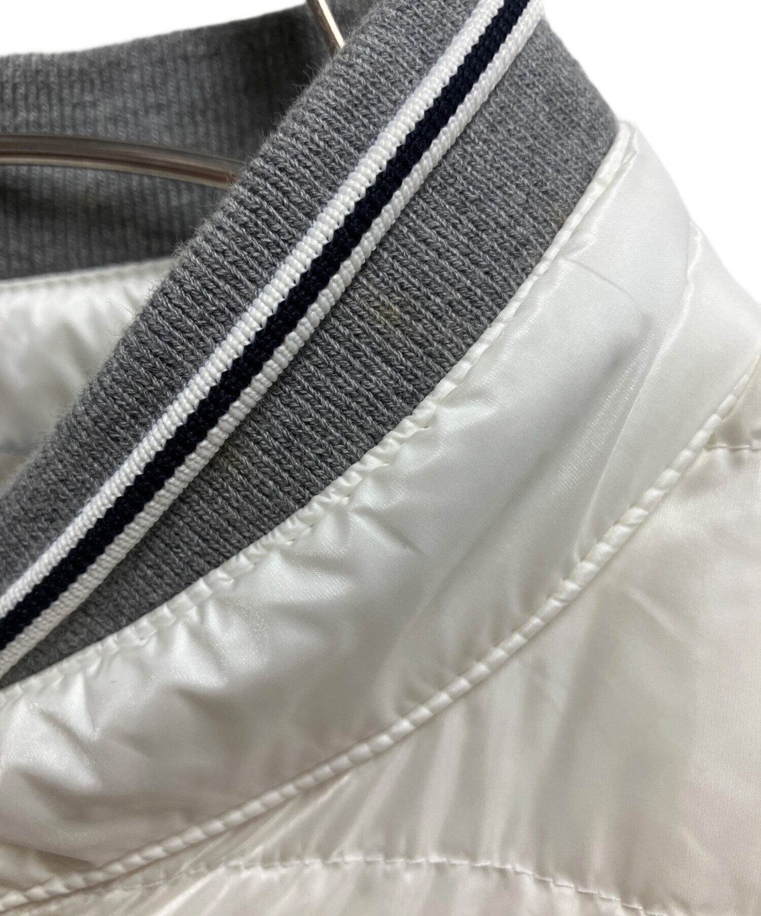 中古・古着通販】MONCLER (モンクレール) ダウンベスト ホワイト