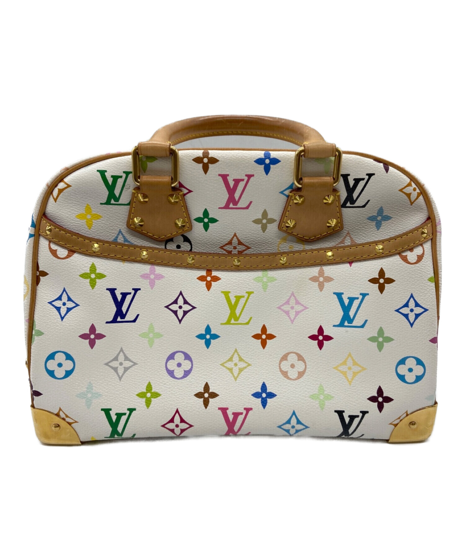 ルイ・ヴィトン ハンドバッグ ホワイト マルチカラー 中古・古着通販】LOUIS VUITTON (ルイ ヴィトン) ハンドバッグ