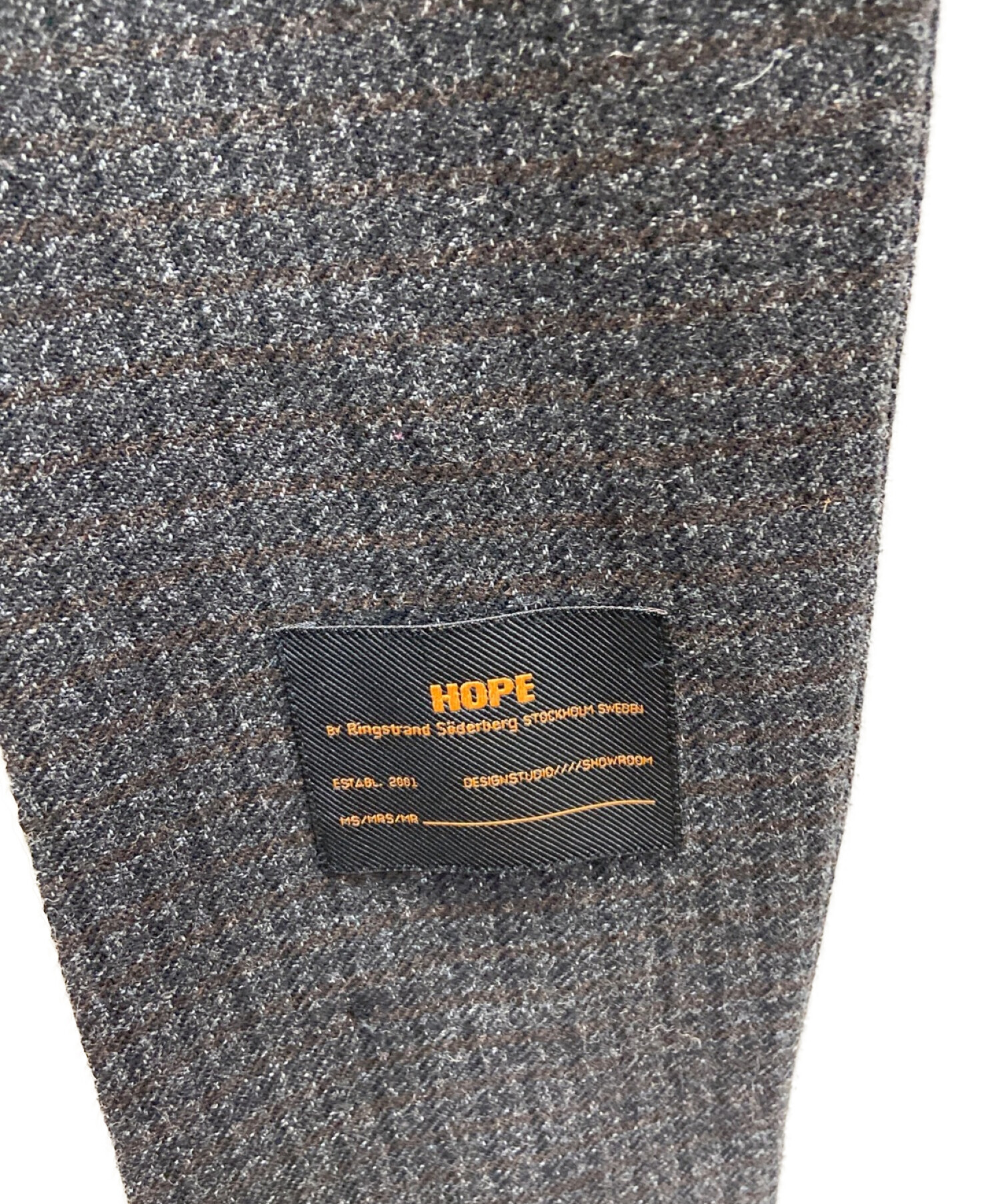 中古・古着通販】HOPE (ホープ) スタンドカラーコート グレー サイズ:S  