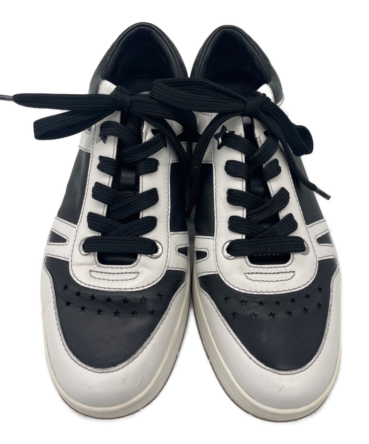 中古・古着通販】JIMMY CHOO (ジミーチュウ) レザースニーカー 