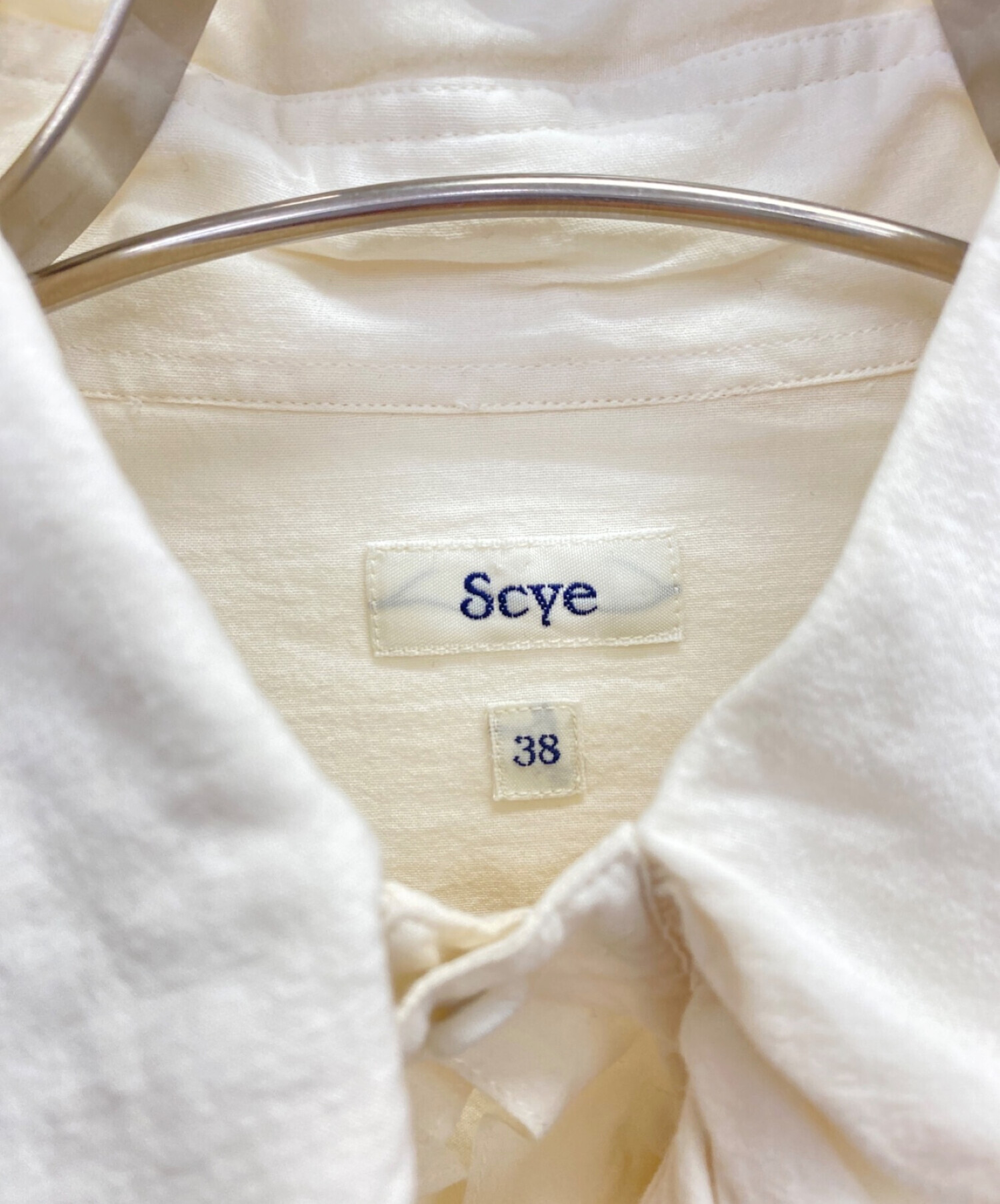 中古・古着通販】SCYE (サイ) 長袖ブラウス ベージュ サイズ:M 