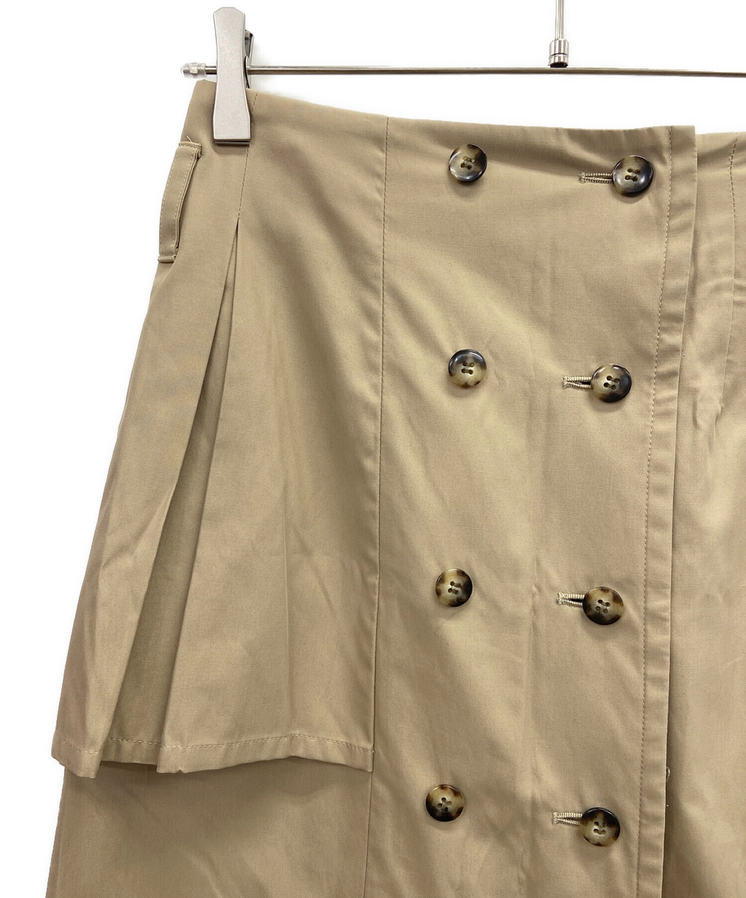 中古・古着通販】UN3D. (アンスリード) トレンチスカート ベージュ