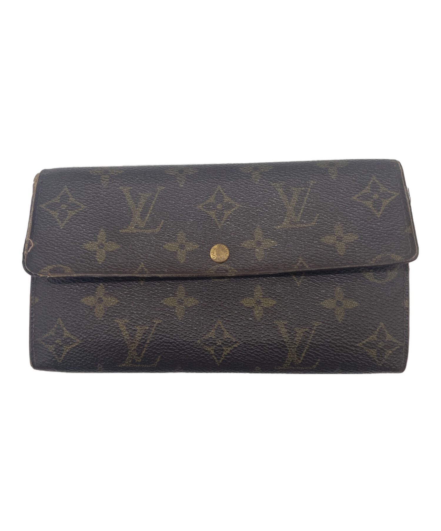 中古・古着通販】LOUIS VUITTON (ルイ ヴィトン) 長財布 ブラウン 