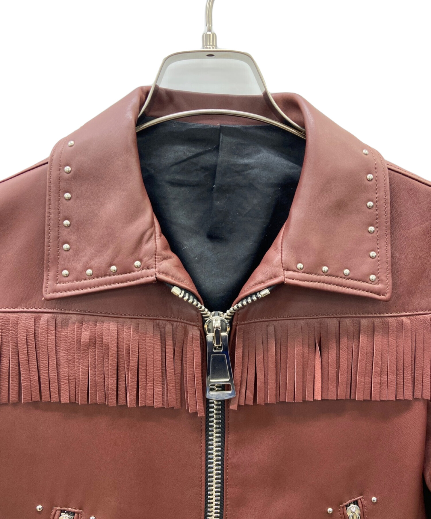 Scye サイ レザージャケット 38 ブラウン 日本製 牛革 テーラード