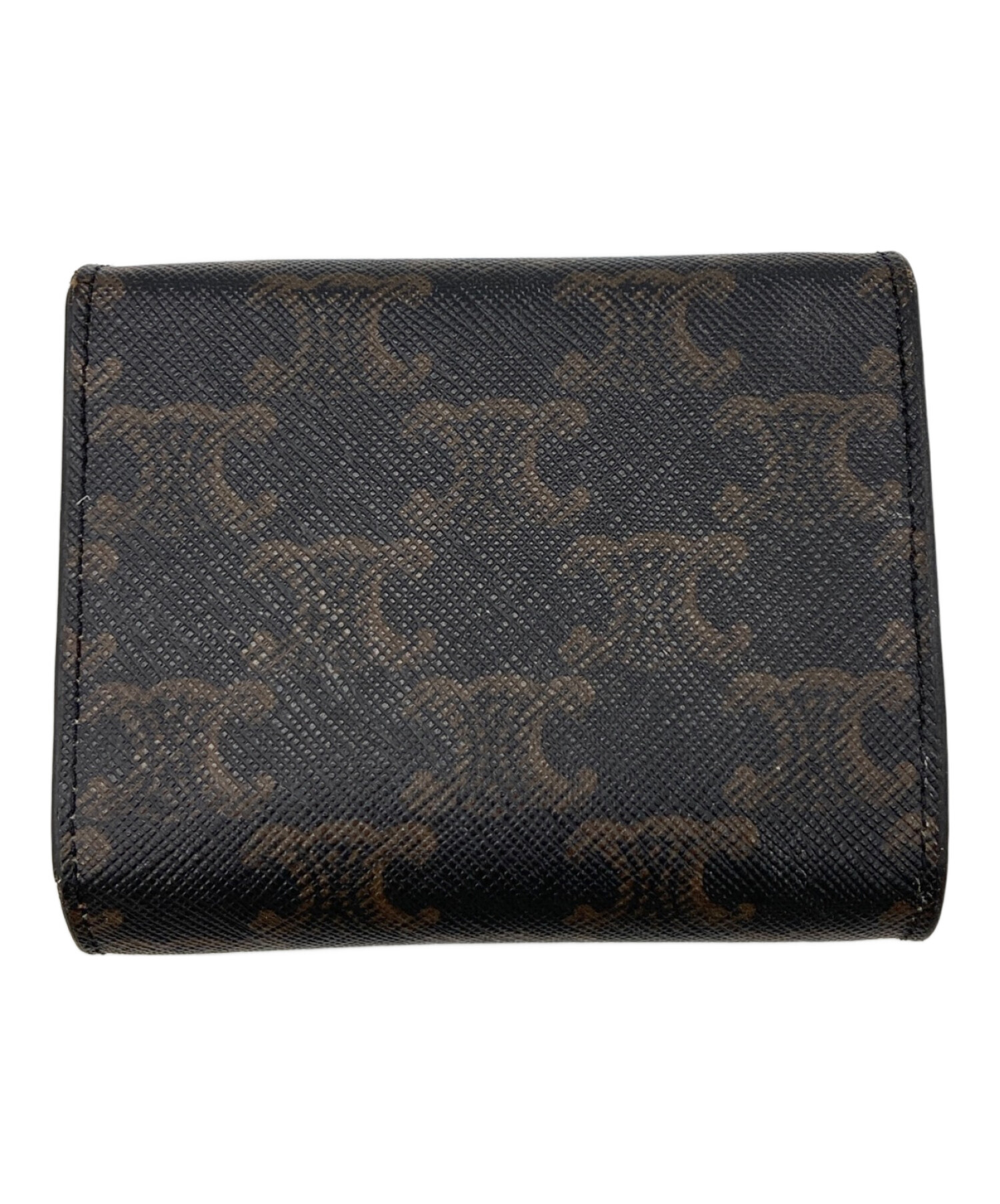 CELINE 三つ折り財布 ブラウン/ブラック CELINE 三つ折り財布 ブラウン 値下げ！！CELINE 三つ折り財布