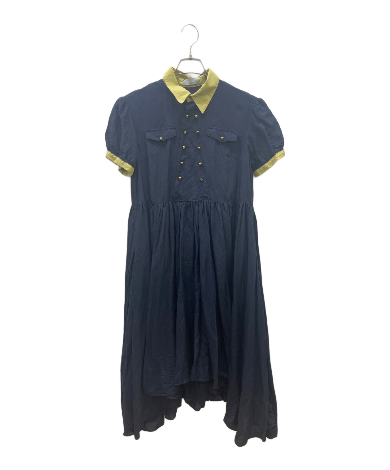 hazama 経年真価のワンピース 紺