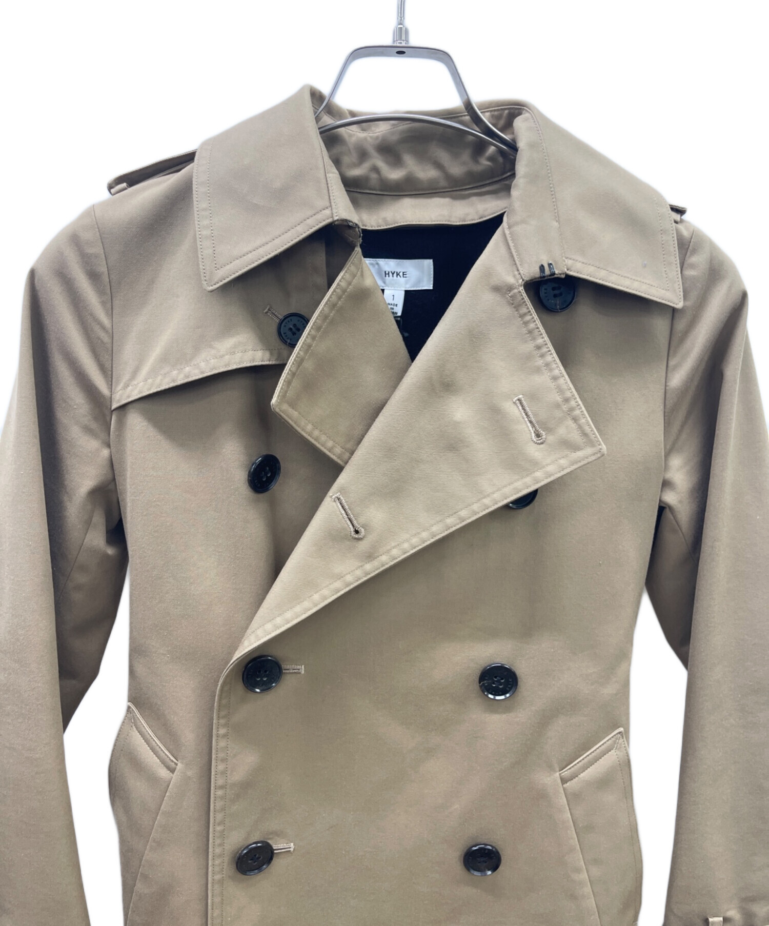 中古・古着通販】HYKE (ハイク) チェスターコート ブラウン サイズ:S