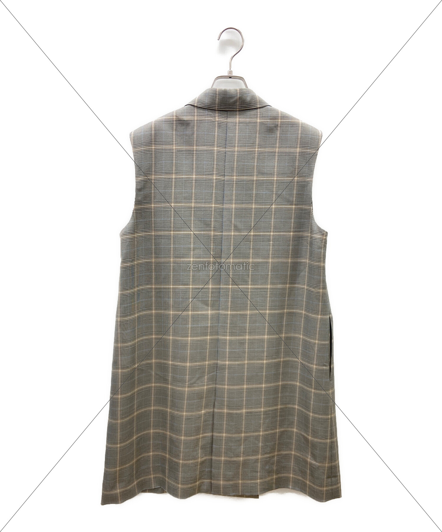 中古・古着通販】ebure (エブール) ノースリーブコート グレー サイズ