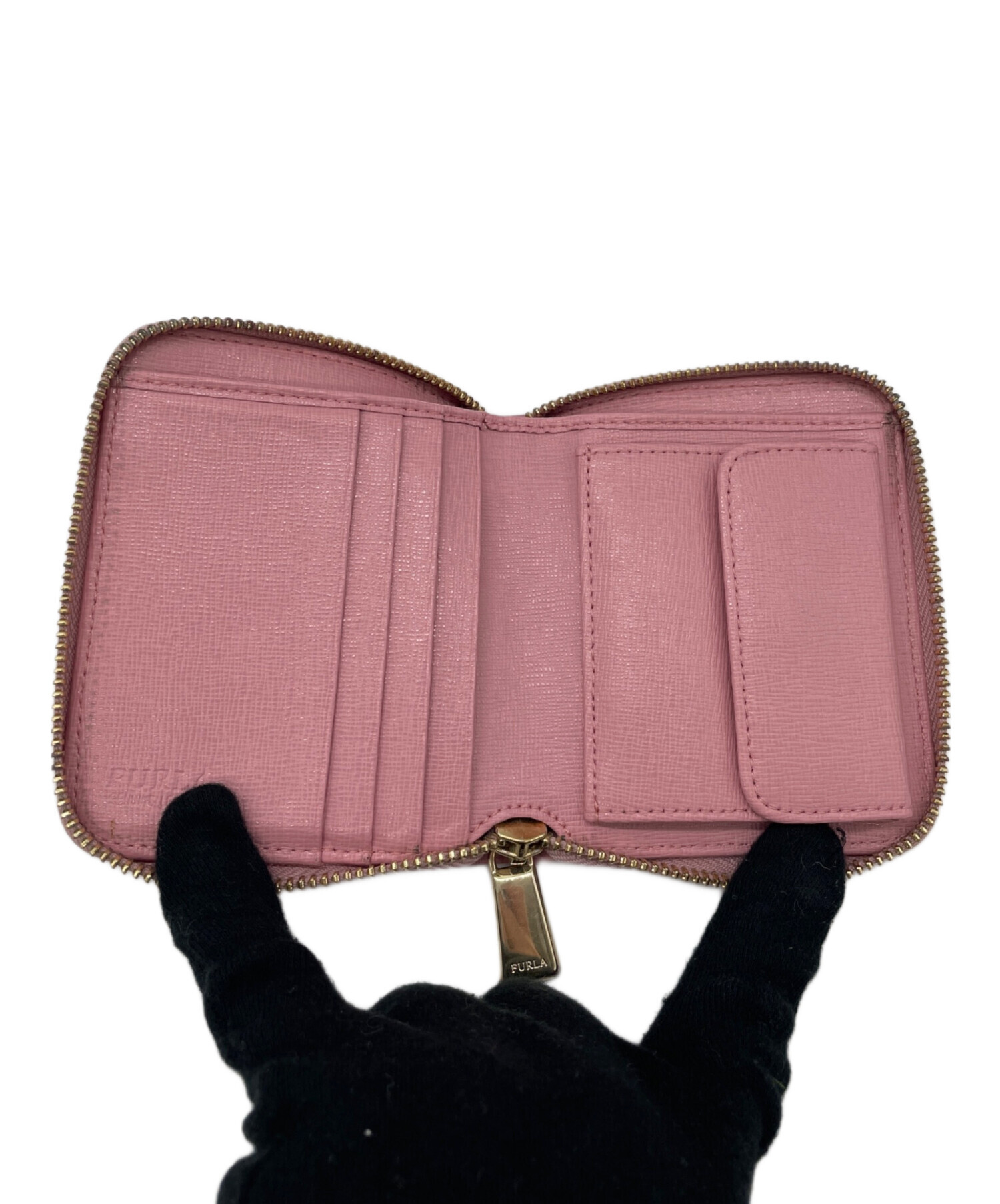 中古・古着通販】FURLA (フルラ) 2つ折り財布 ピンク｜ブランド・古着