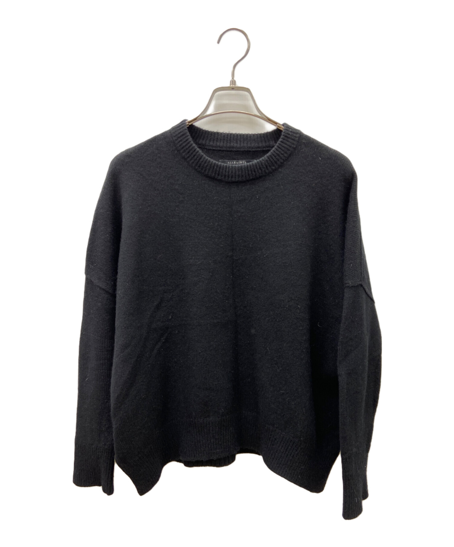 中古・古着通販】ALL SAINTS (オールセインツ) 長袖ニット ブラック