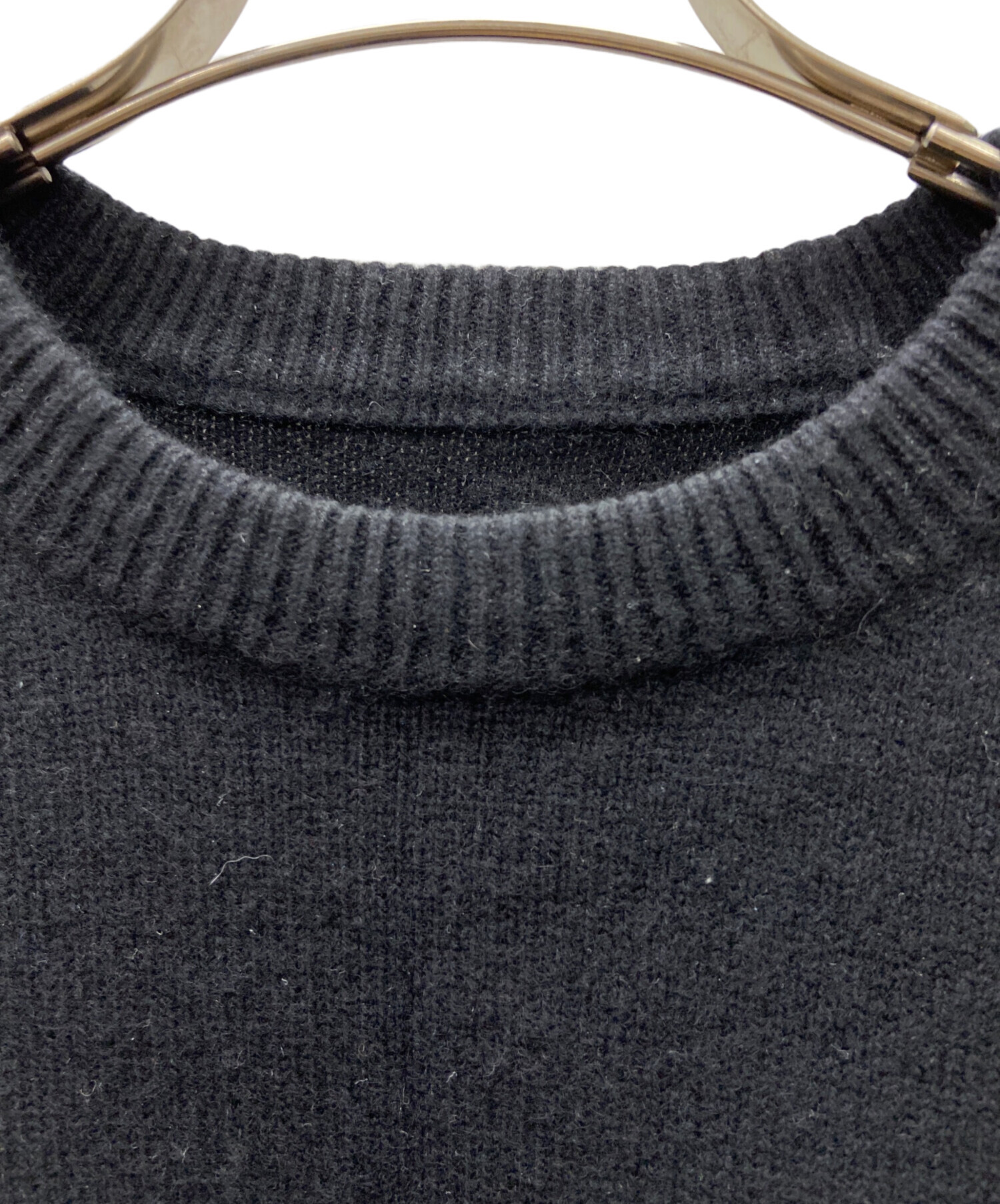 中古・古着通販】ALL SAINTS (オールセインツ) 長袖ニット ブラック