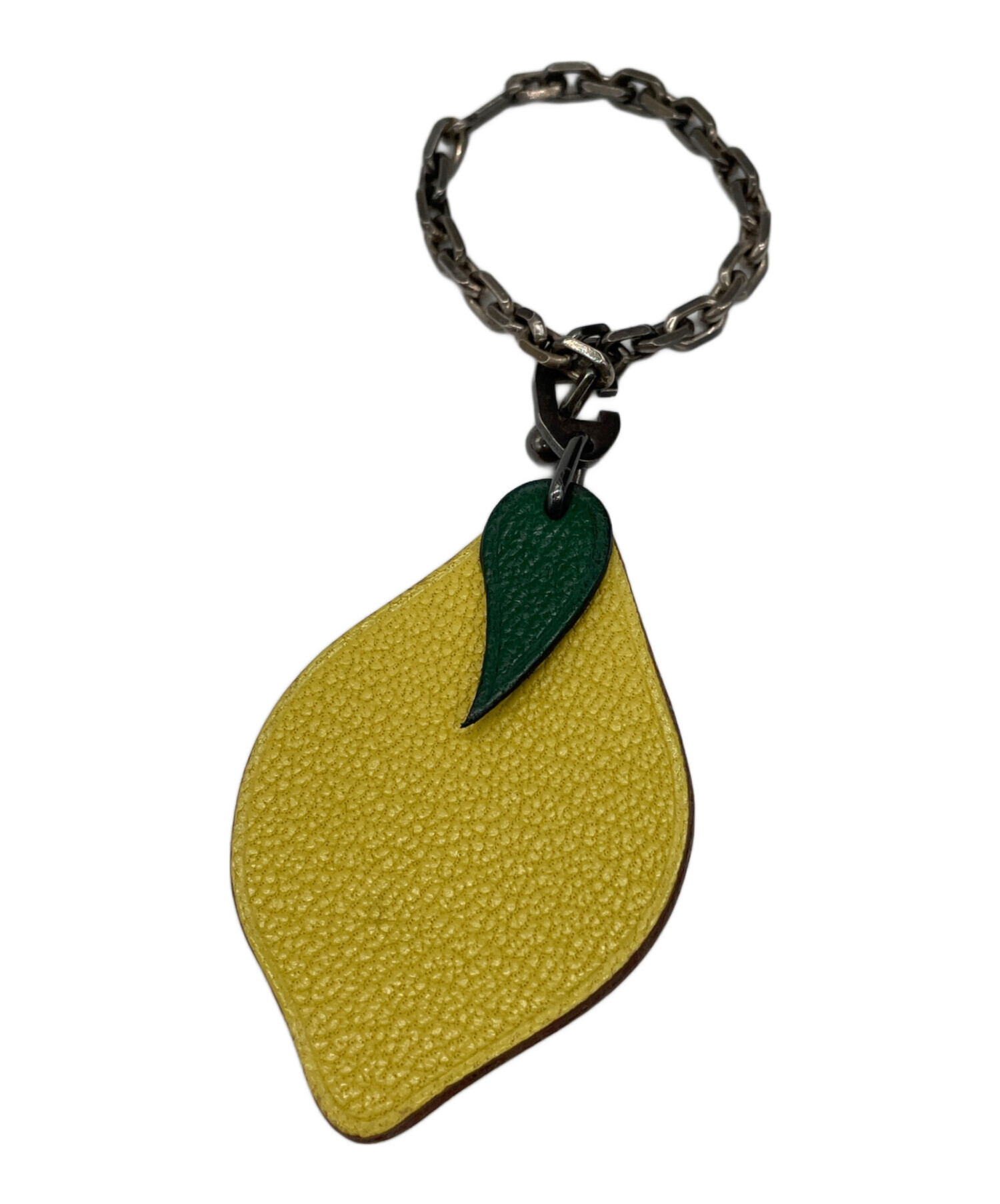 中古・古着通販】HERMES (エルメス) レモン型キーホルダー イエロー