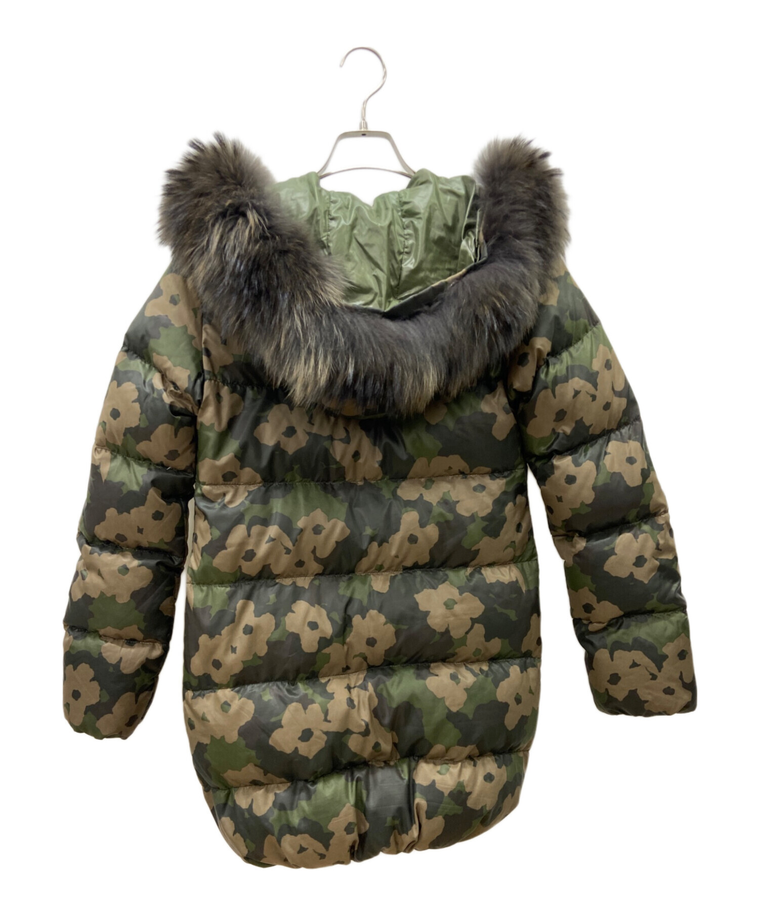 DUVETICA / ダウンジャケット/M/ナイロン/グリーン/カモフラ 中古・古着通販】DUVETICA (デュベティカ) MUVEIL (ミュベール) ダウン