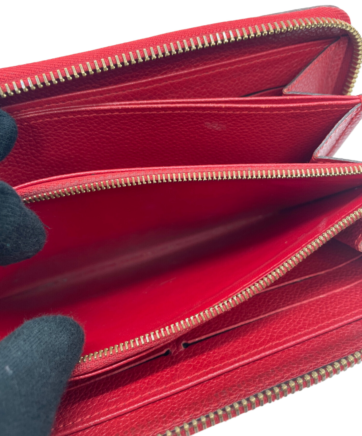 中古・古着通販】LOUIS VUITTON (ルイ ヴィトン) 長財布 レッド