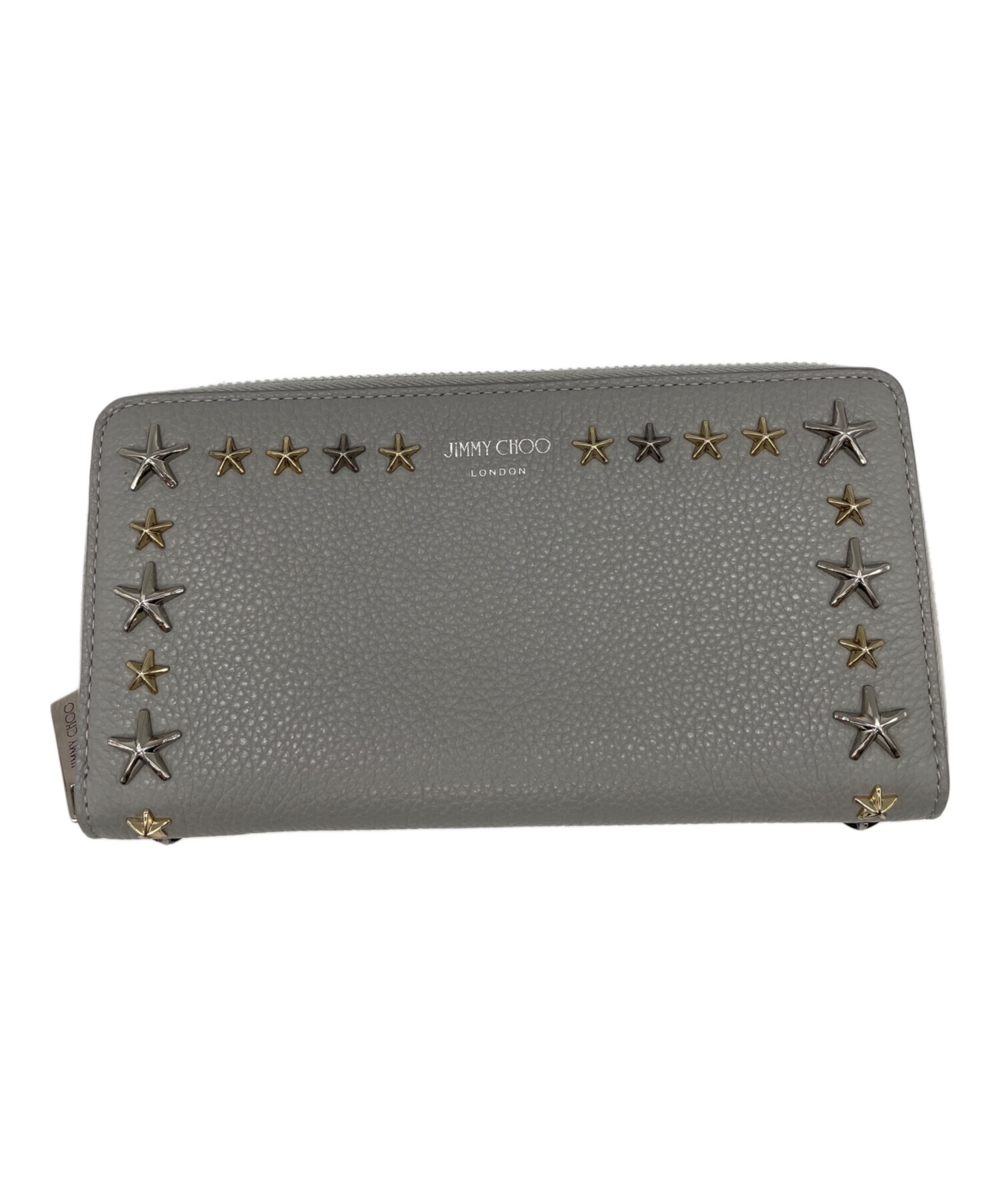 中古・古着通販】JIMMY CHOO (ジミーチュウ) 長財布 グレー｜ブランド 