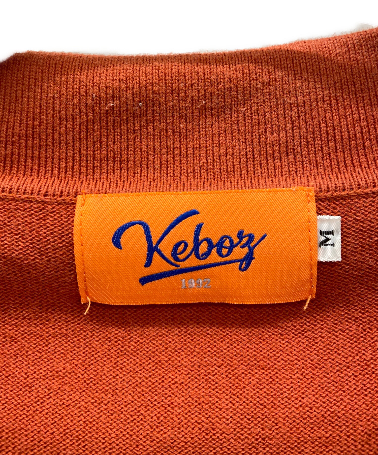 中古・古着通販】KEBOZ (ケボズ) ハーフジップスウェット オレンジ