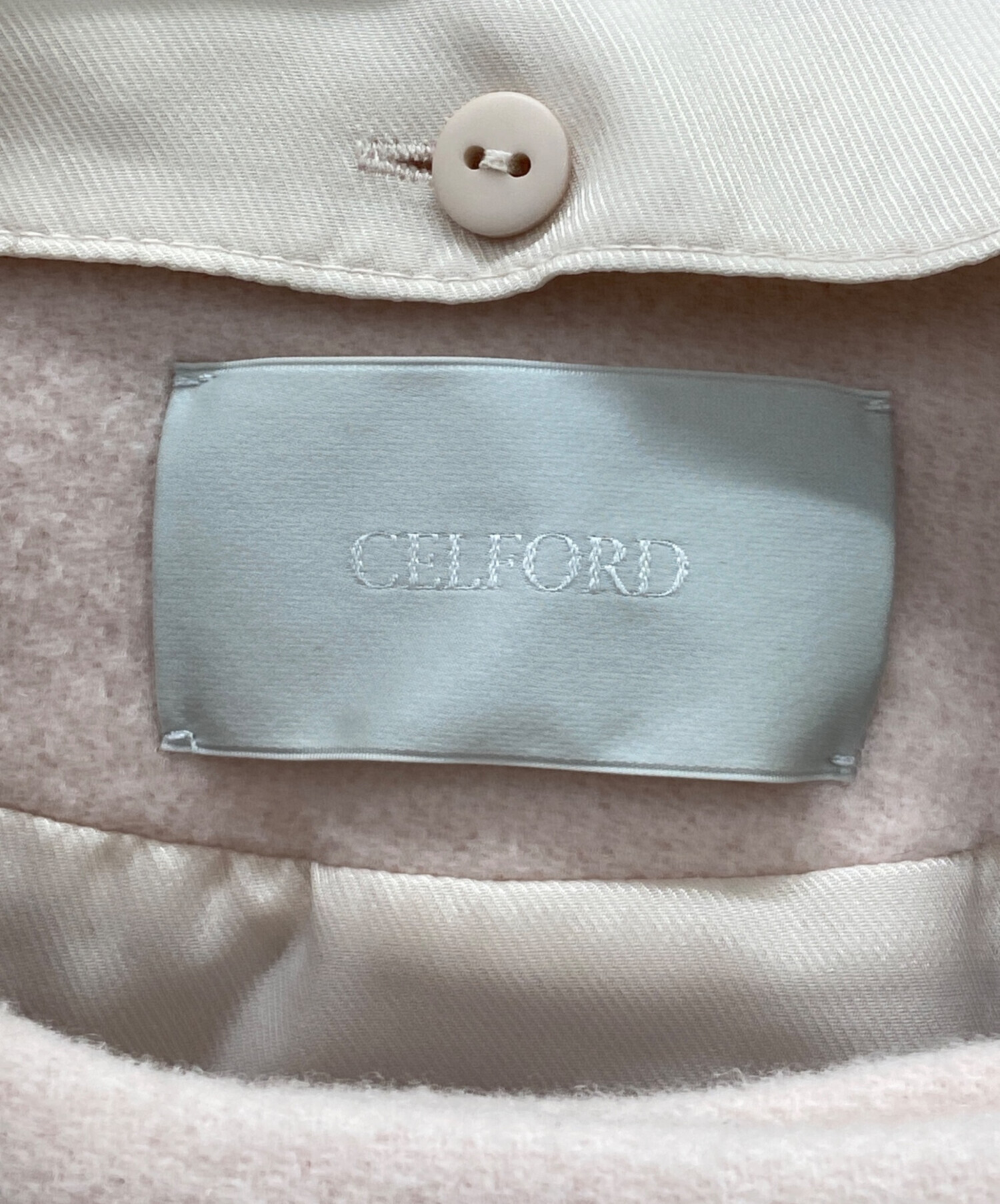 【美品】CELFORD ロングコート　ピンク　36サイズ CELFORD（セルフォード）の「ロングトレンチコート（トレンチコート
