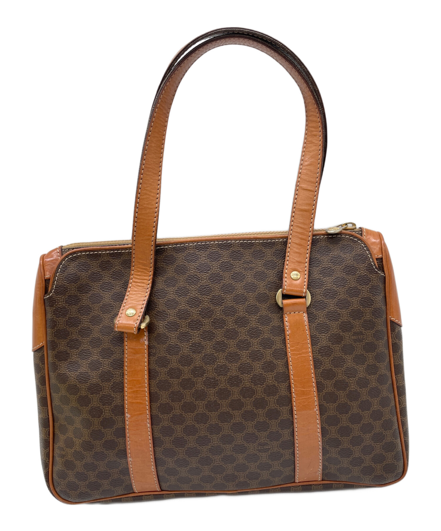 Celine ブラウン　レザーハンドバッグ 中古・古着通販】CELINE (セリーヌ) ハンドバッグ ブラウン｜ブランド