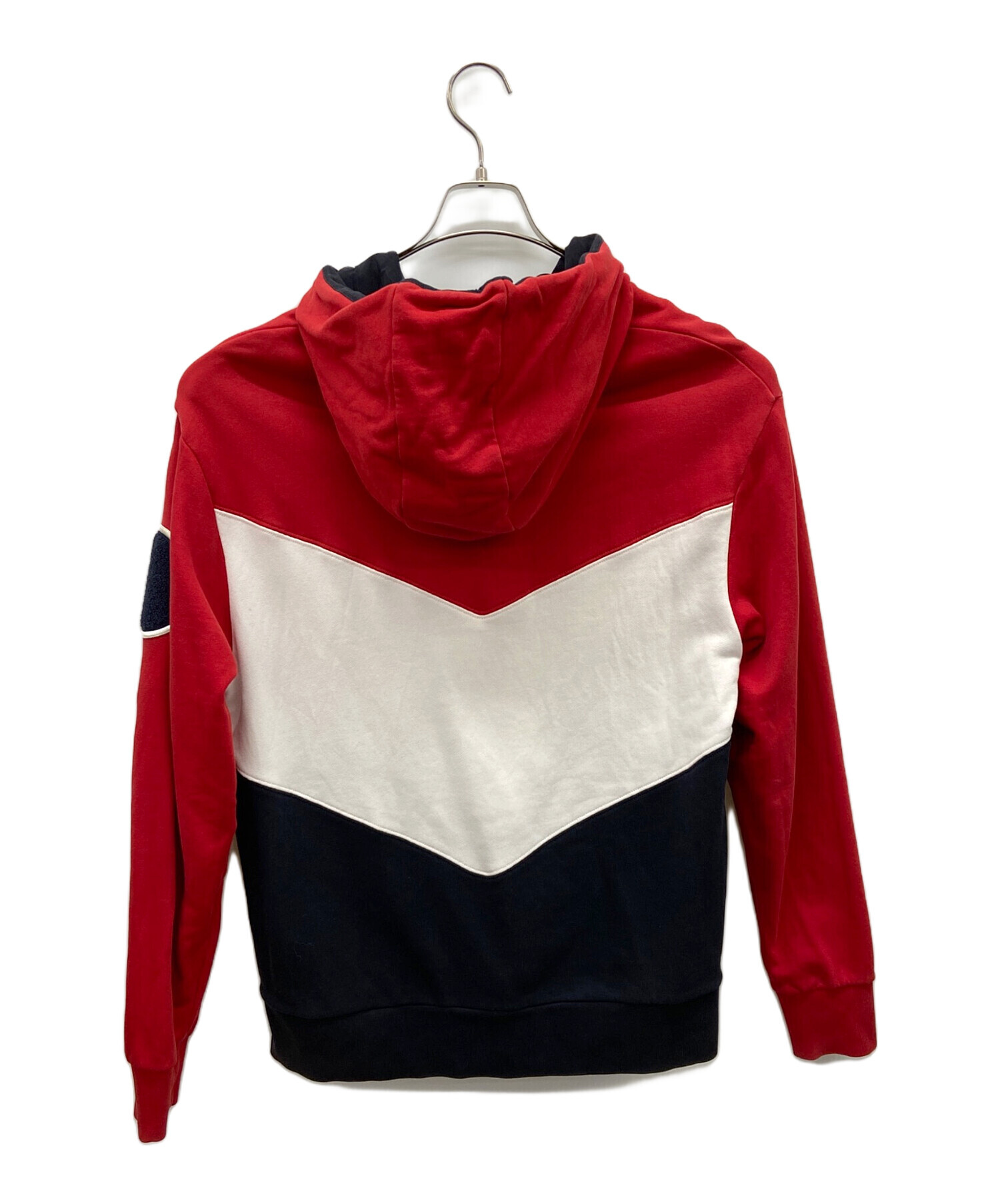 中古・古着通販】MONCLER (モンクレール) プルオーバーパーカー レッド 