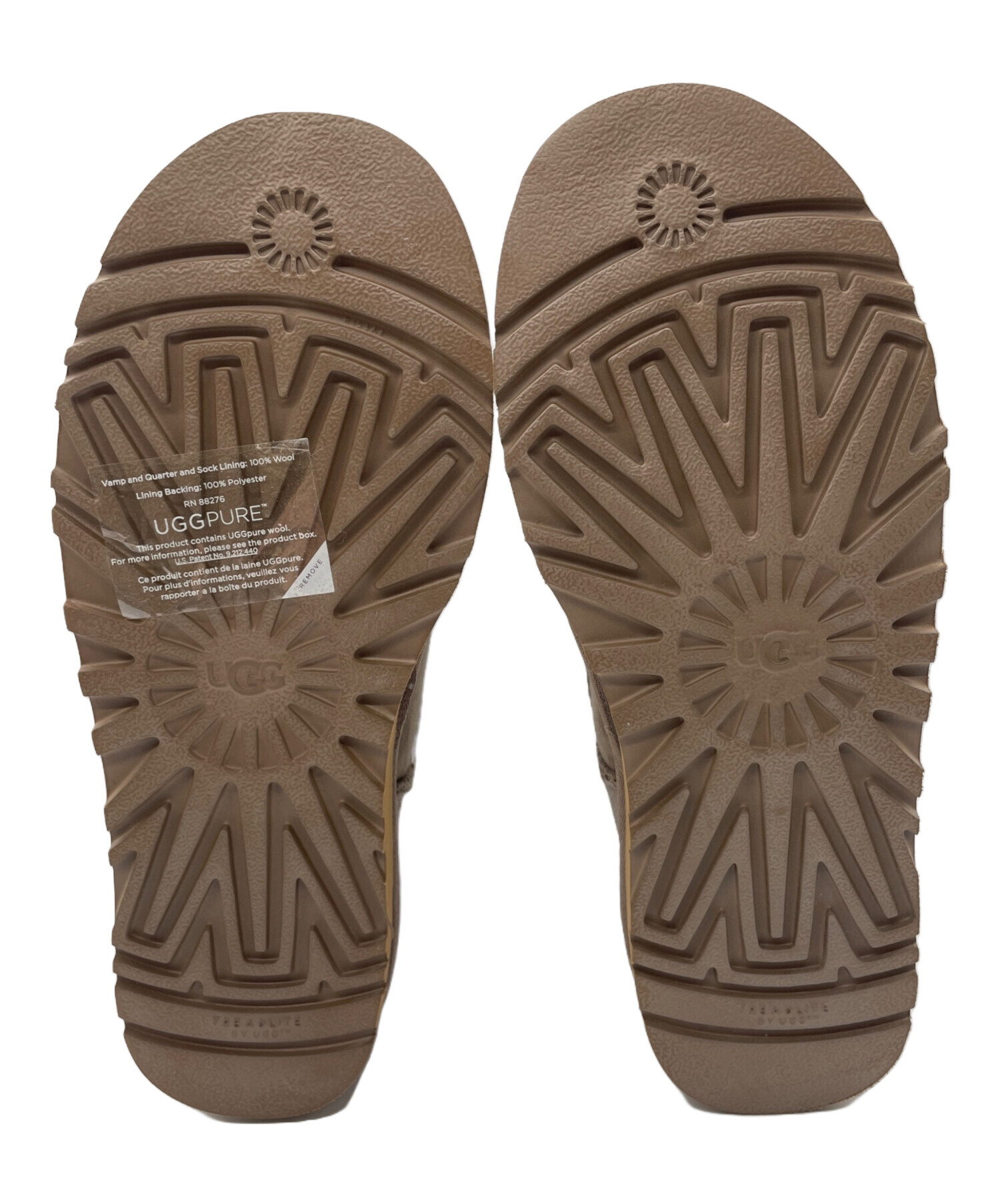 UGG ムートンブーツ ブラウン 新品未使用 中古・古着通販】UGG (アグ) ムートンブーツ ブラウン サイズ:24cm