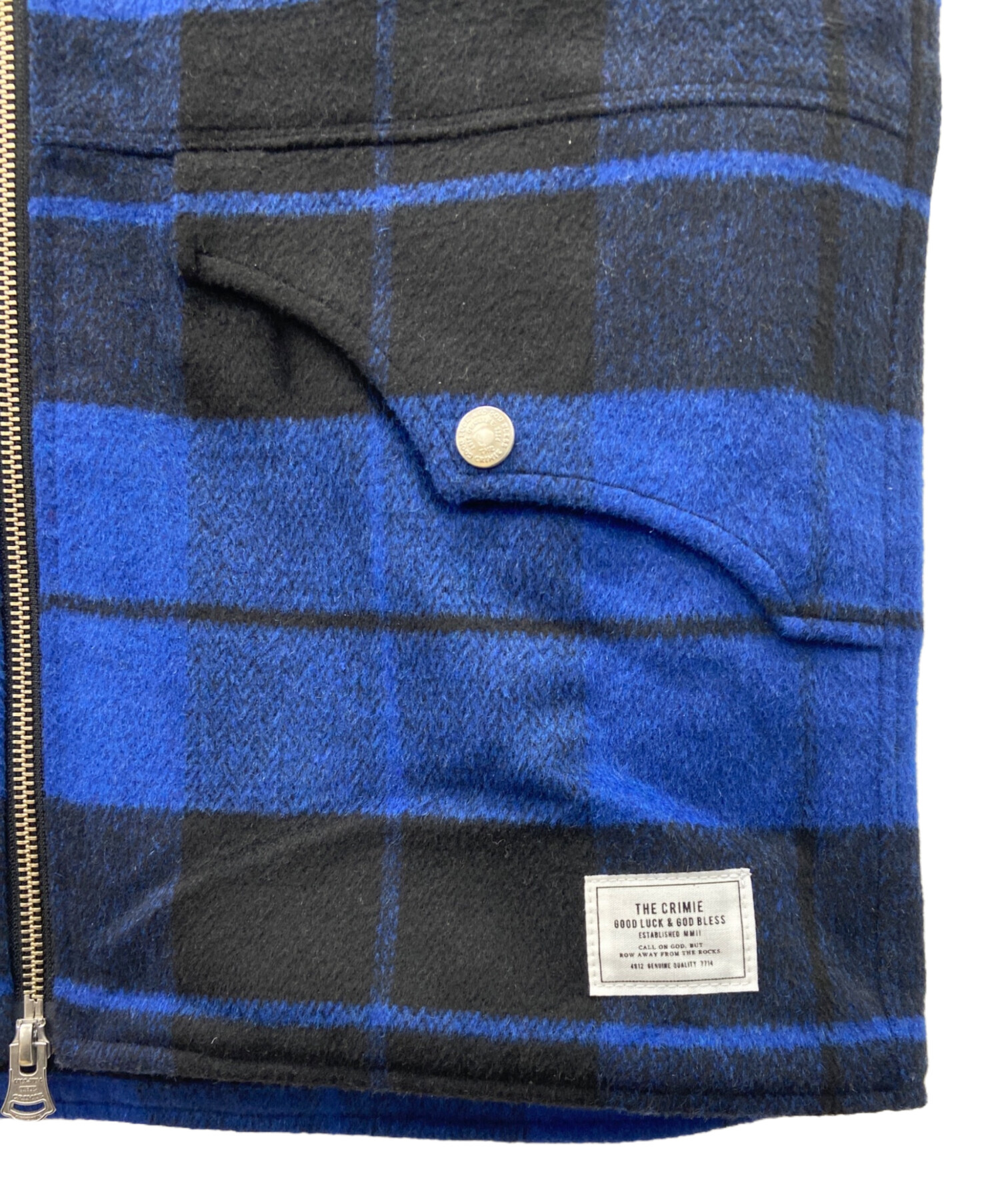 中古・古着通販】THE CRIMIE (ザ クライミー) 裏ボアベスト ブルー 
