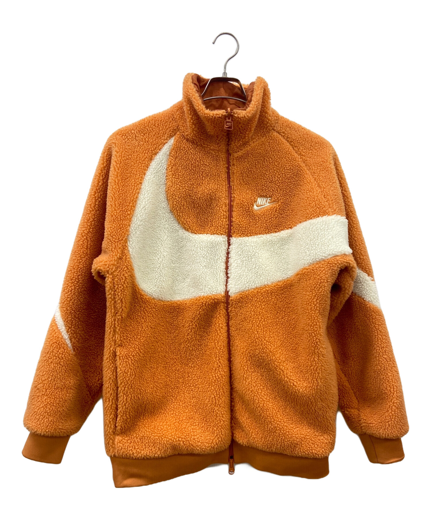 中古・古着通販】NIKE (ナイキ) フルジップボアジャケット オレンジ