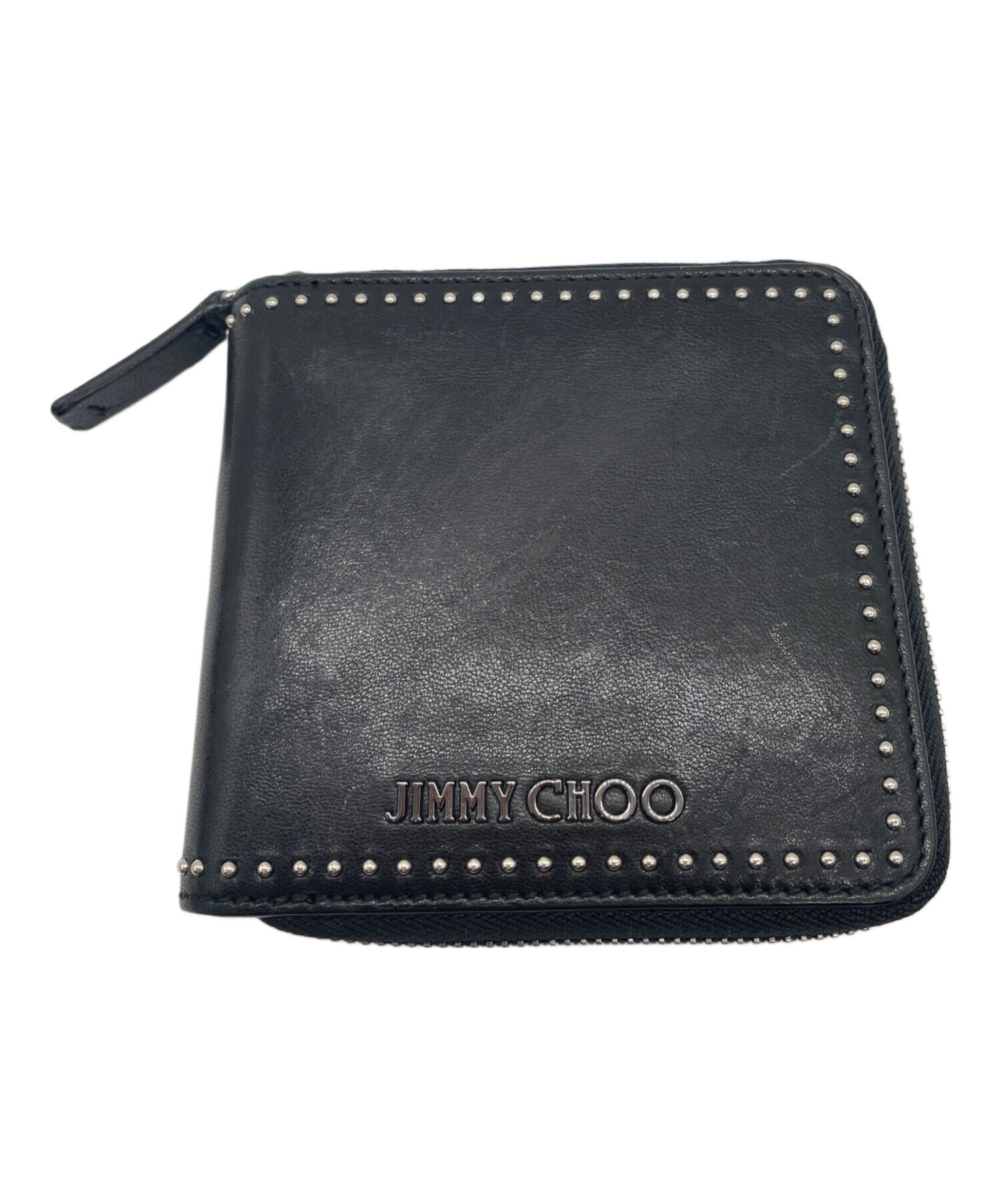 中古・古着通販】JIMMY CHOO (ジミーチュウ) 3つ折り財布 ブラック 