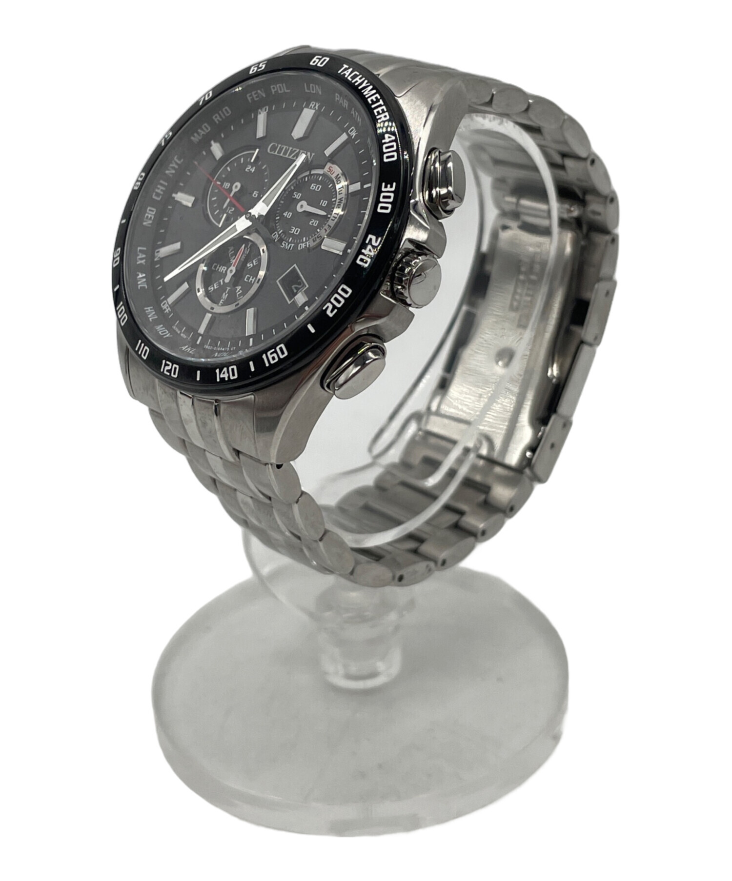 中古・古着通販】CITIZEN (シチズン) クロノグラフ ブラック｜ブランド 