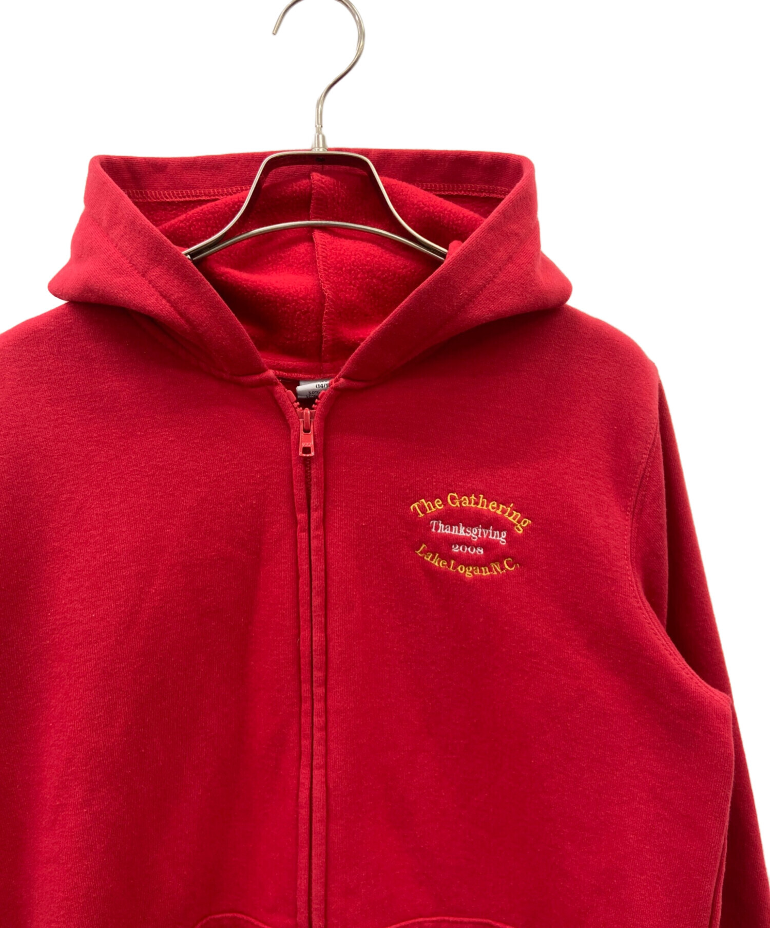 カーハートパーカージャケットUSA製 M レッド綿100% 中古・古着通販】CarHartt (カーハート) ジップパーカー レッド